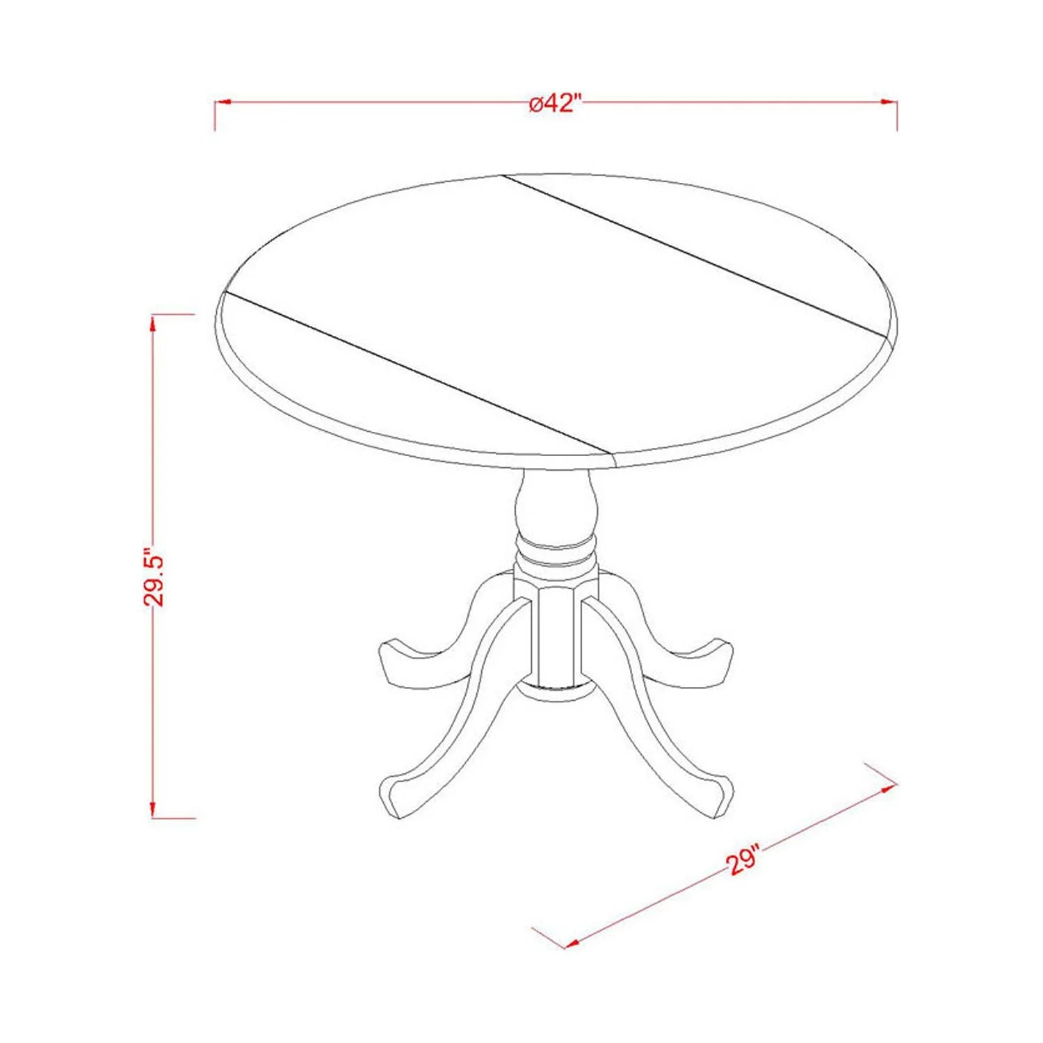 5Pc Dining Set with Drop Leaves and Four Parson Chairs, Lime Green Fabric, Oak Finish Y70072