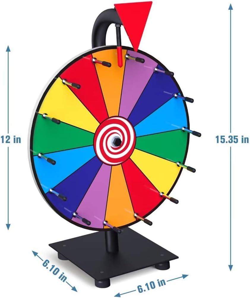 14 Slot Heavy Duty Spinning Prize Wheel with Base F667049