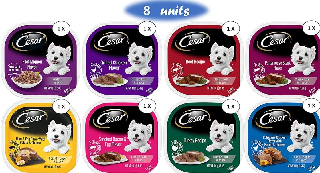3.5 Ounce Wet Dog Food Bundle Pack of 8 P1341