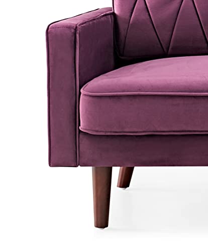 Tufted Velvet Couch, 57.5'' Wide Loveseat T415759