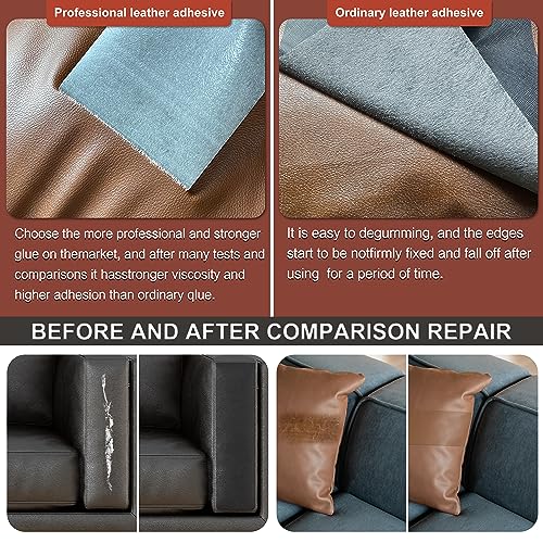 Self Adhesive Leather Repair Patch, 30 in x 16 in Large Leather Patches C4479