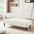 Velvet Chaise Lounge with Pillow U7453