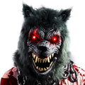 LED Halloween Wolf Werewolf Mask with Movable Jaw L43185