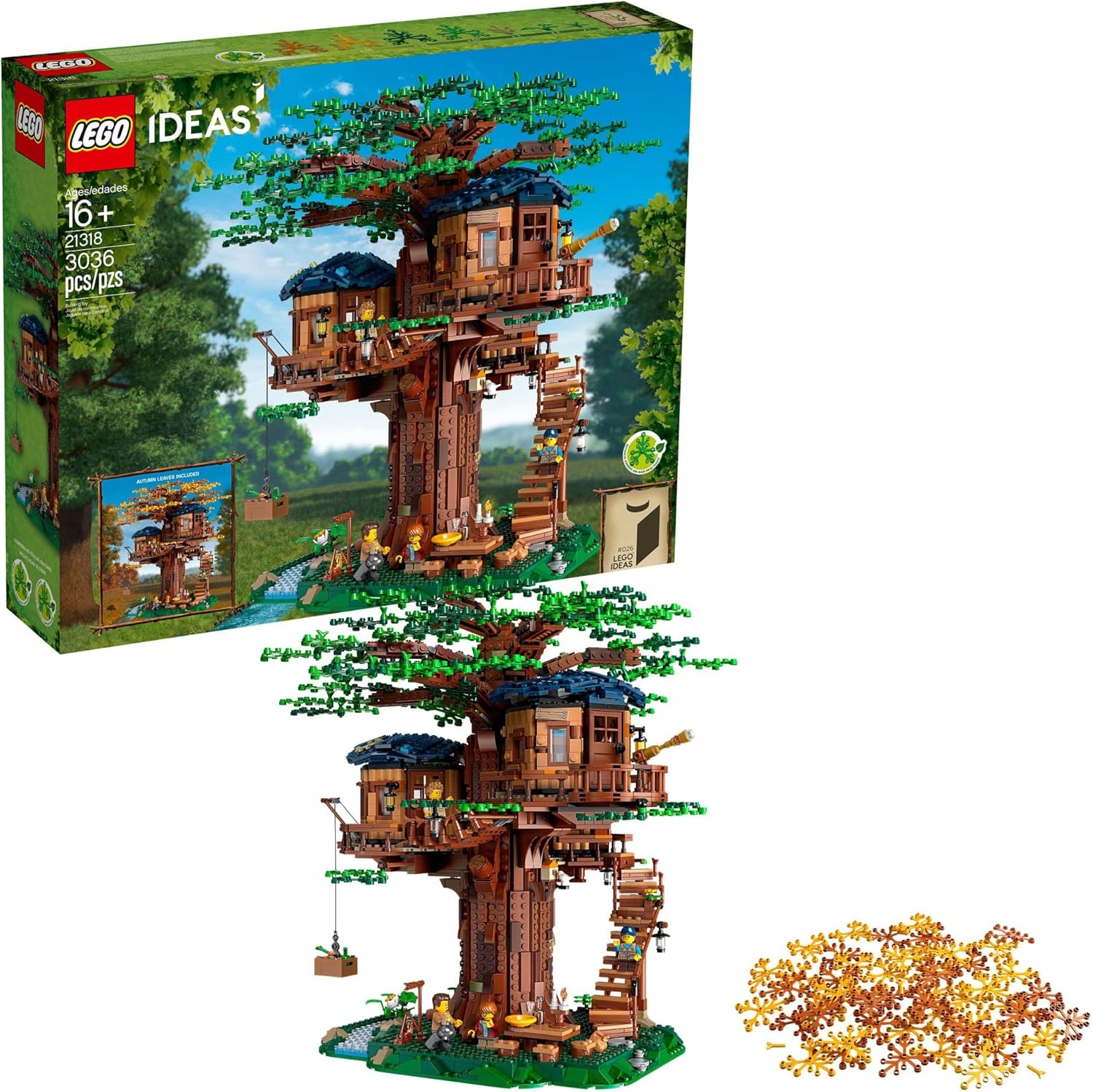 LEGO Ideas Tree House 21318 Model Construction Set with 3 Cabins S15587