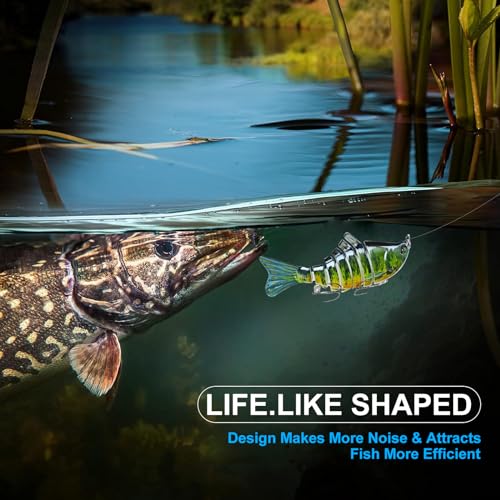 Lifelike Slow Sinking Swimbait Fishing Lure C2839