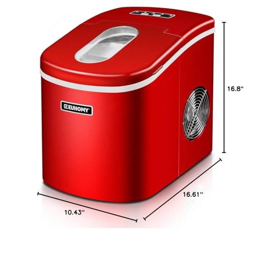 Black Portable Nugget Ice Maker with Basket and Scoop H946