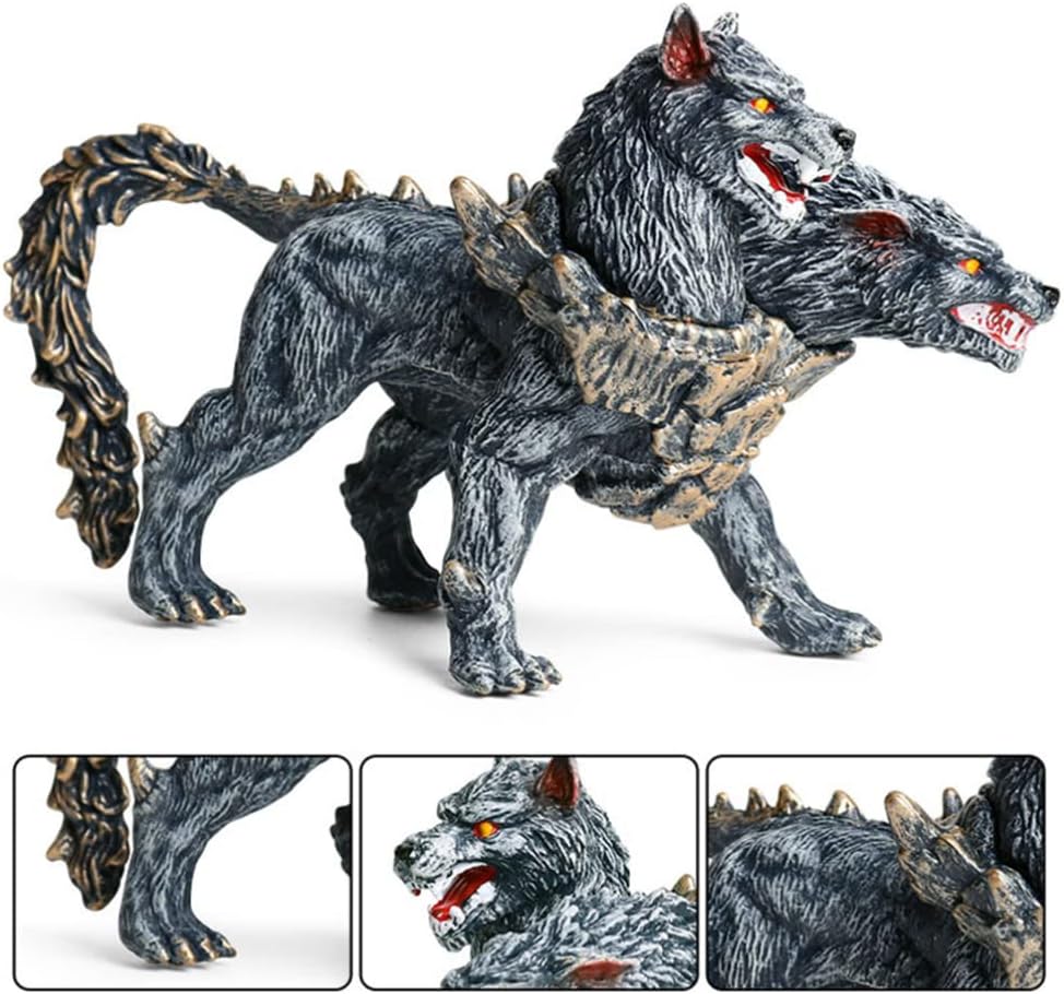 Cerberus Statue Figurine Double Head Art Sculpture Decoration R584075