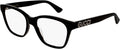 Black Plastic Square Eyeglasses 52mm X405471