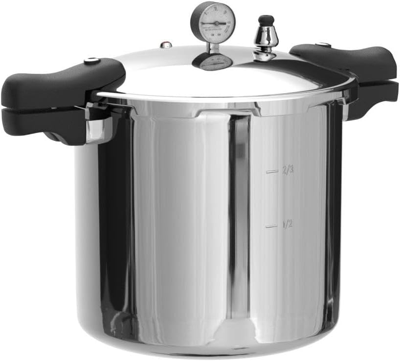 23 Quart Pressure Canner & Cooker Aluminum & Stainless Steel L89687
