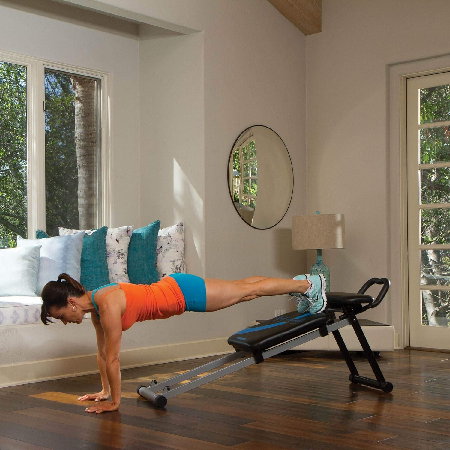 Black Dynamic Plank Core & Abdominal Trainer Workout Machine U63671