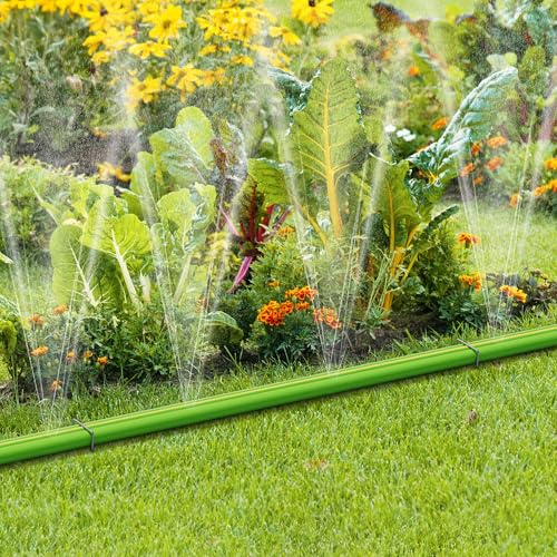 Flat Soaker Hose 50 FT with Stakes S57398