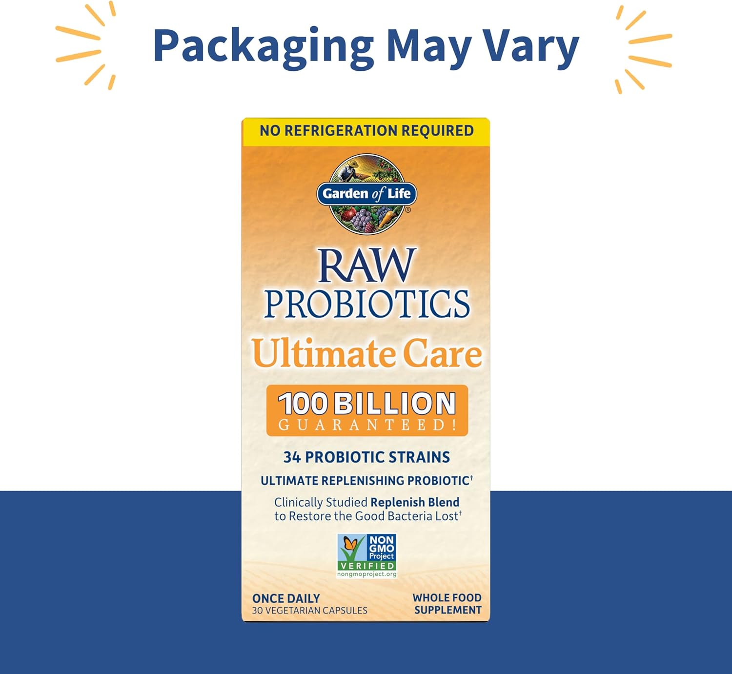 100 Billion CFU Shelf Stable Probiotics 30 Capsules I106