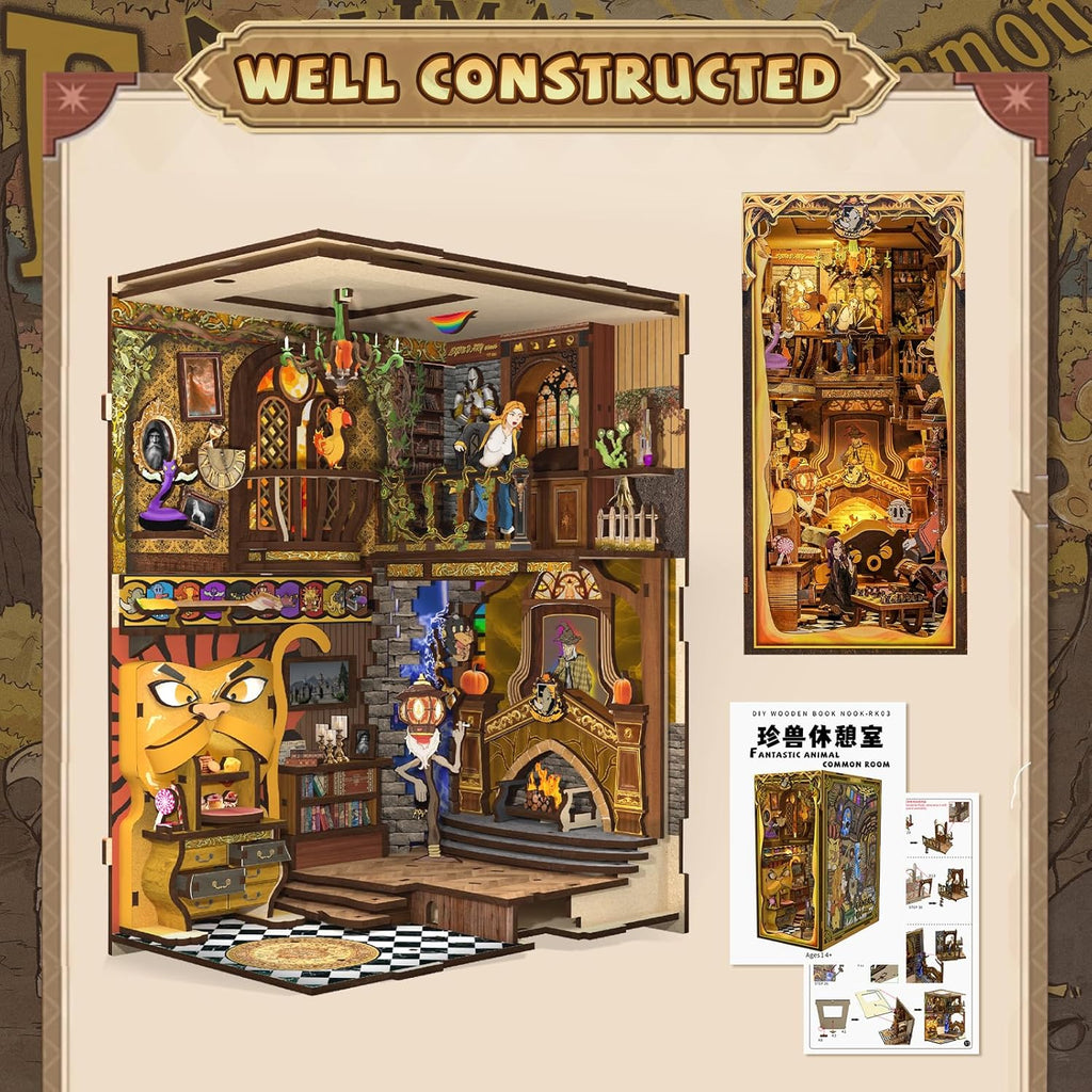 3D Wooden Book Nook Kit H386