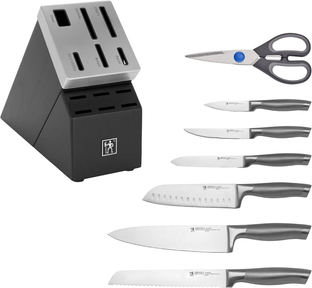 13 Piece Stainless Steel Knife Block Set W702647