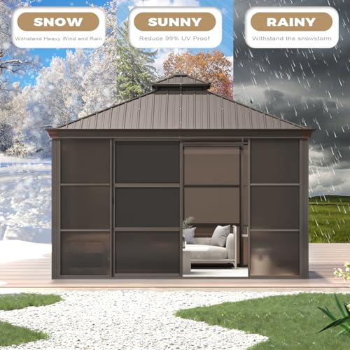 12' x 15' Aluminum Frame Polycarbonate Roof Sunroom N881390