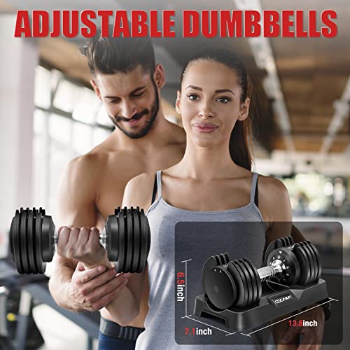 Adjustable 25lb/55lb Dumbbell Set V37437