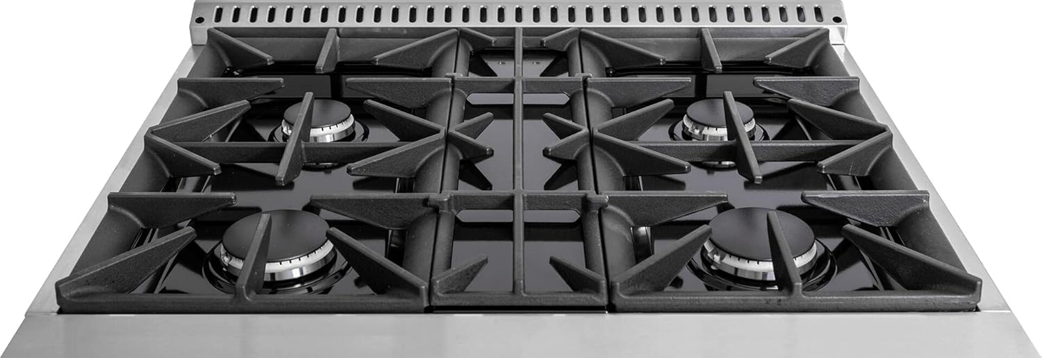 30 Freestanding Gas Range with 4 Sealed Burners in Stainless Steel T3562