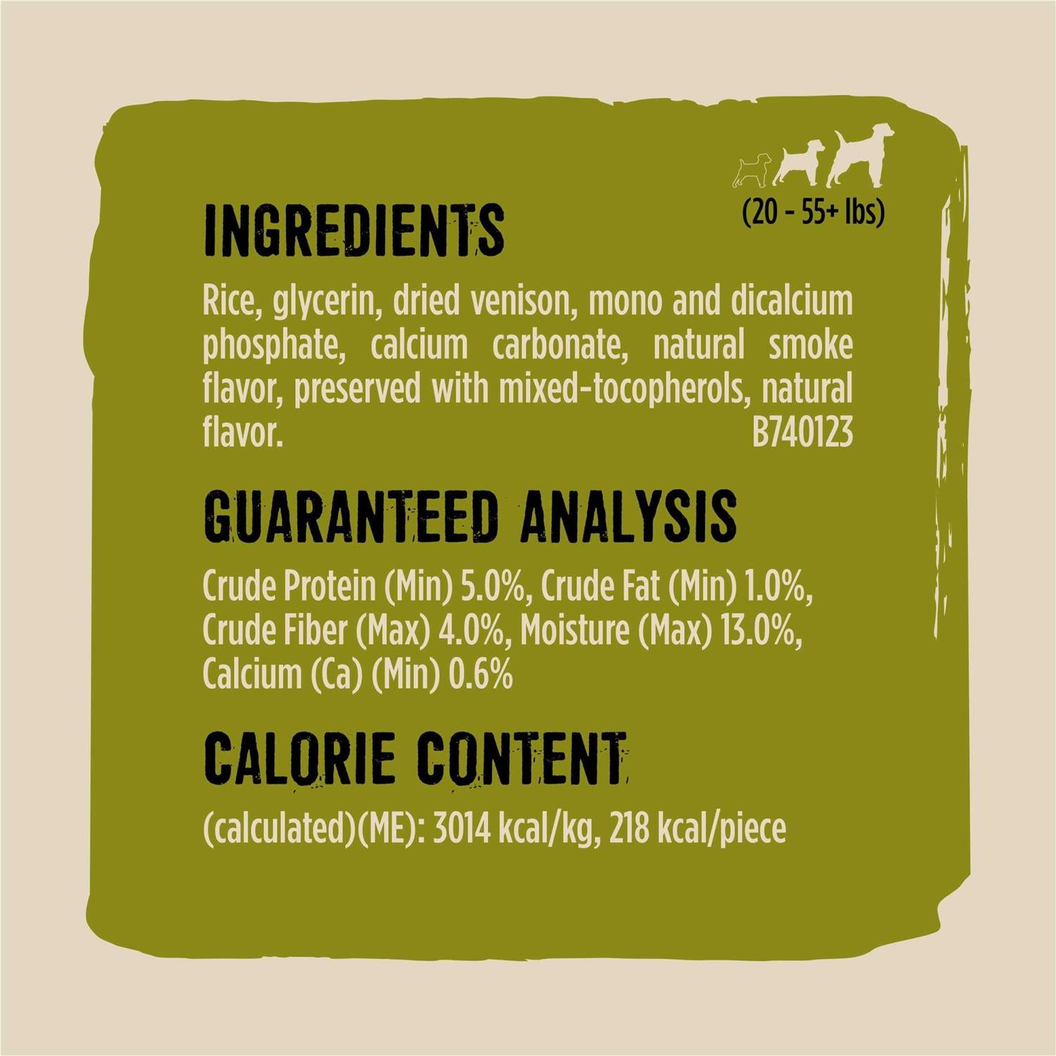 Wild Venison Dog Chew B5825