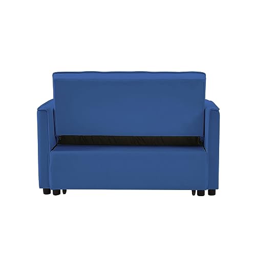 Off White 3 in 1 Sleeper Sofa Bed with Side Pockets X92672