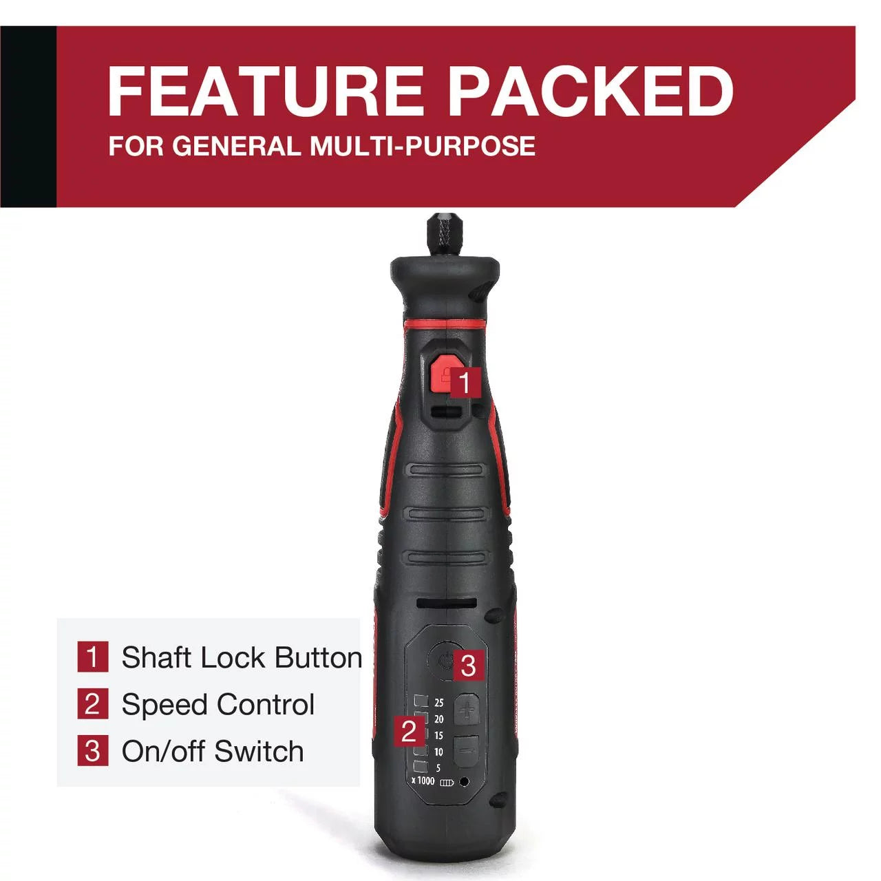 8V MAX Cordless Rotary Tool with 1.5 Ah Battery, 40 Piece Accessory Kit & Plastic Storage Case N633617
