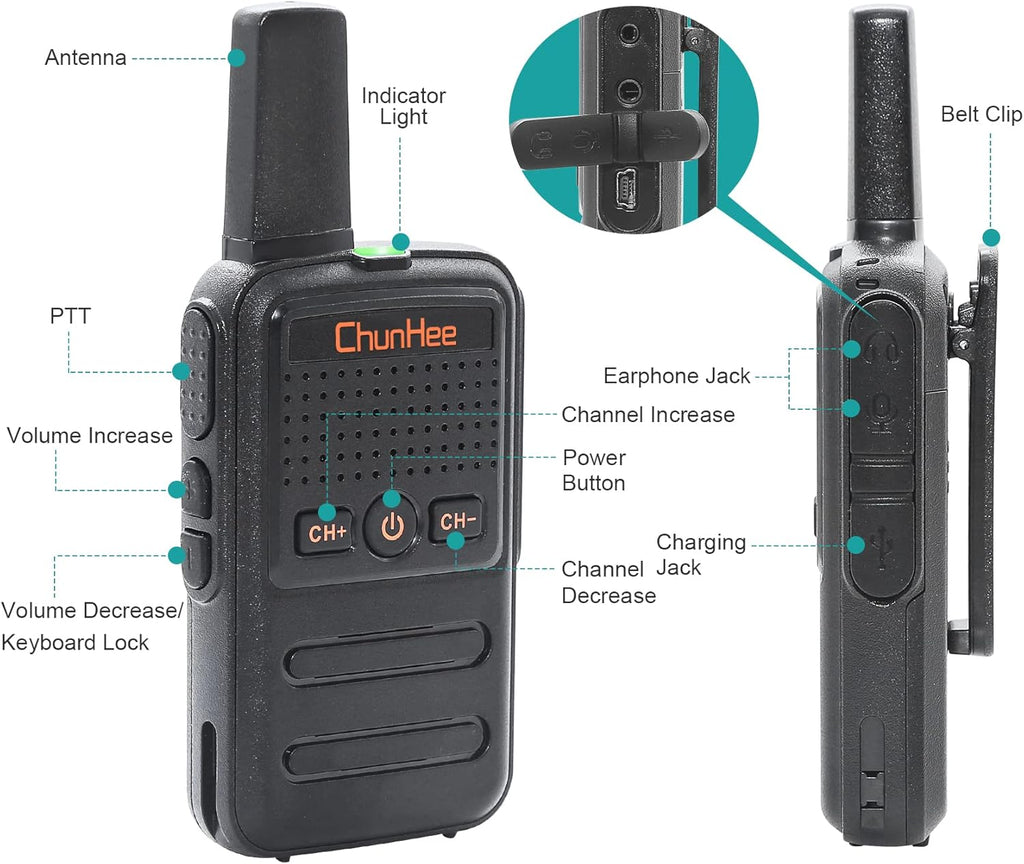 4 Pack Wireless Intercom System D7040