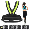 Weighted Vest with LED Reflective Belt and Outdoor Headlight, 2-10 lbs O88901