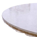 Clear Round Vinyl Fitted Tablecloth K68537