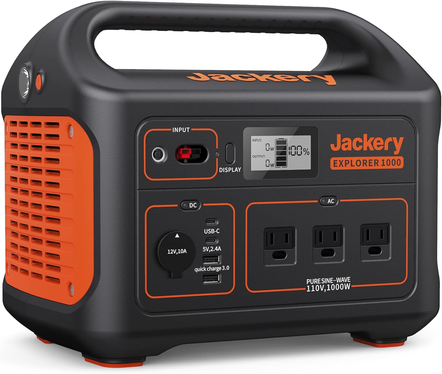 1002Wh Portable Power Station with 3 AC Outlets E1785