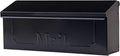 Black Wall-Mount Galvanized Steel Mailbox M803