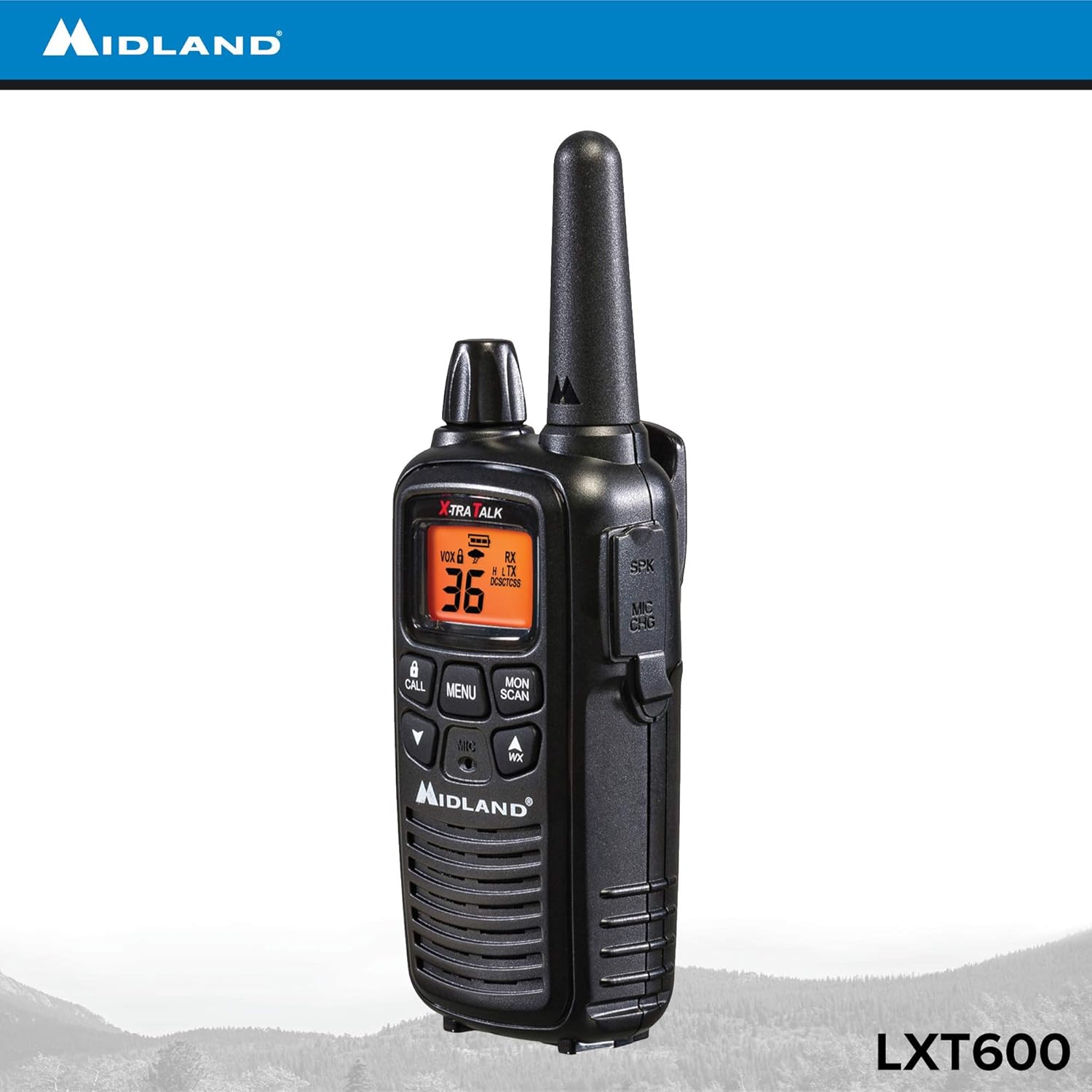 36 Channel FRS Two-Way Radio Walkie Talkie Black 8 Pack G4392