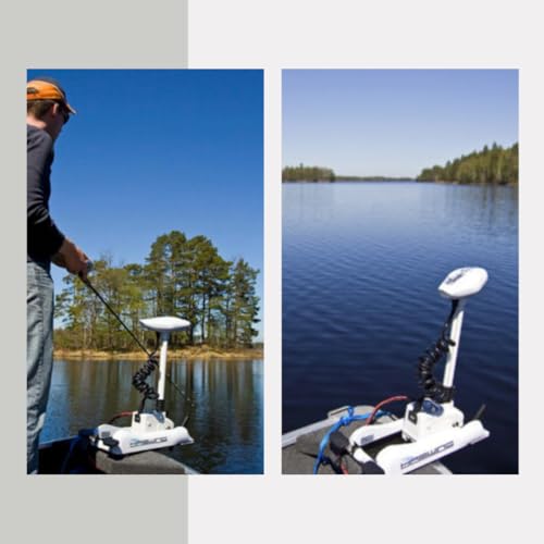 12V 55LB 54 Inch Shaft Electric Trolling Motor with Remote Control K841322