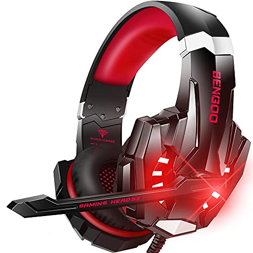 Stereo Gaming Headset with Mic, Noise Cancelling Over Ear Headphones, 7.1 Surround Sound J527