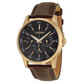Gold Leather Dress Watch J993