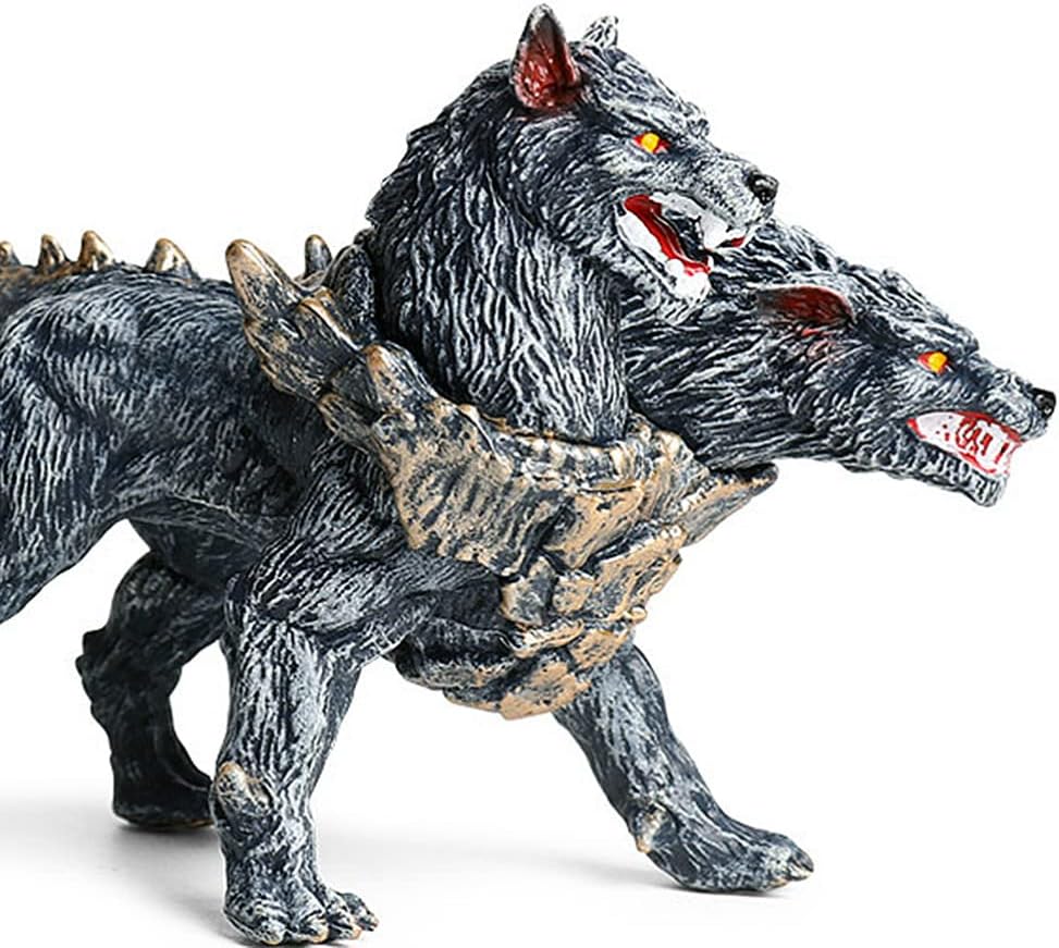 Cerberus Statue Figurine Double Head Art Sculpture Decoration R584075
