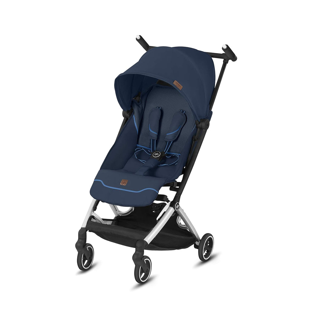 Ultra Compact Lightweight Travel Stroller with Canopy and Reclining Seat in Velvet Black Q215