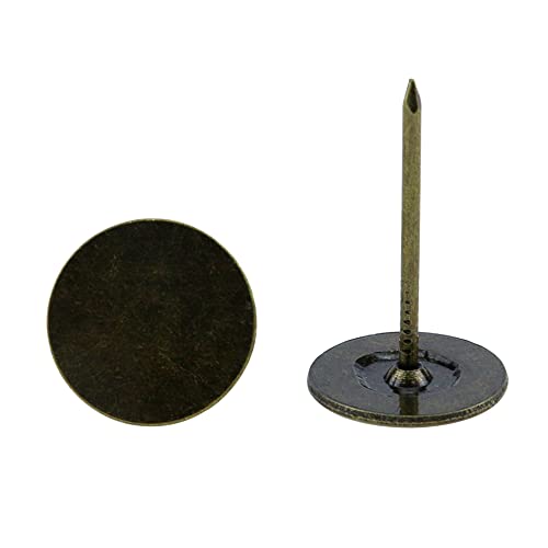 Bronze Flat Head Upholstery Tacks (19mm x 30mm, 100Pcs) Q80858