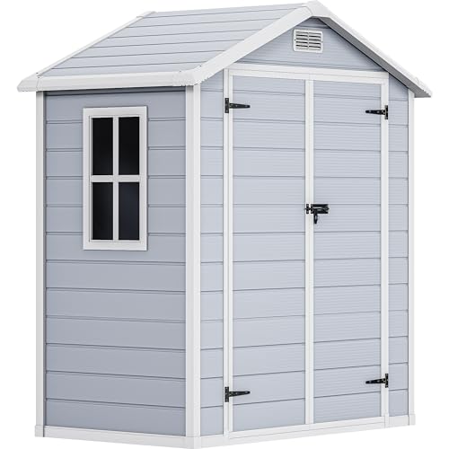 6.x4 FT Resin Storage Shed with Reinforced Floor F196
