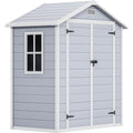 6.x4 FT Resin Storage Shed with Reinforced Floor F196