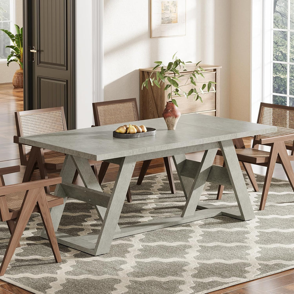 Gray Wood Dining Table R304