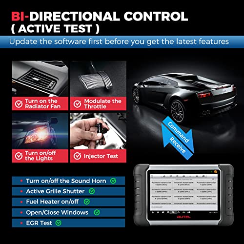 Autel MaxiCOM MK808S-TS Scanner, 2024 Complete TPMS Check/Activate/Relearn Tool, Same as MX808S-TS MK808Z-TS, 28+Service, BT Full System Scan,Bidirectional, FCA AutoAuth,Upgrade of MK808BT PRO MK808S N3766