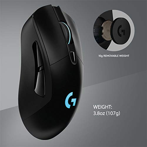 Black Wireless Gaming Mouse with Rubber Side Grips Q310