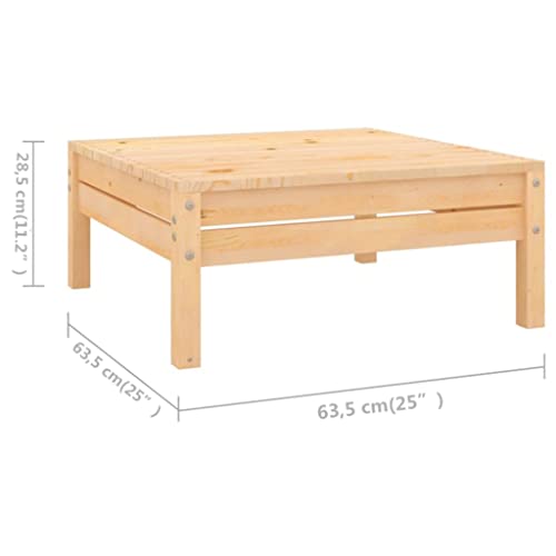 6 Piece Solid Pinewood Patio Lounge Set I2725