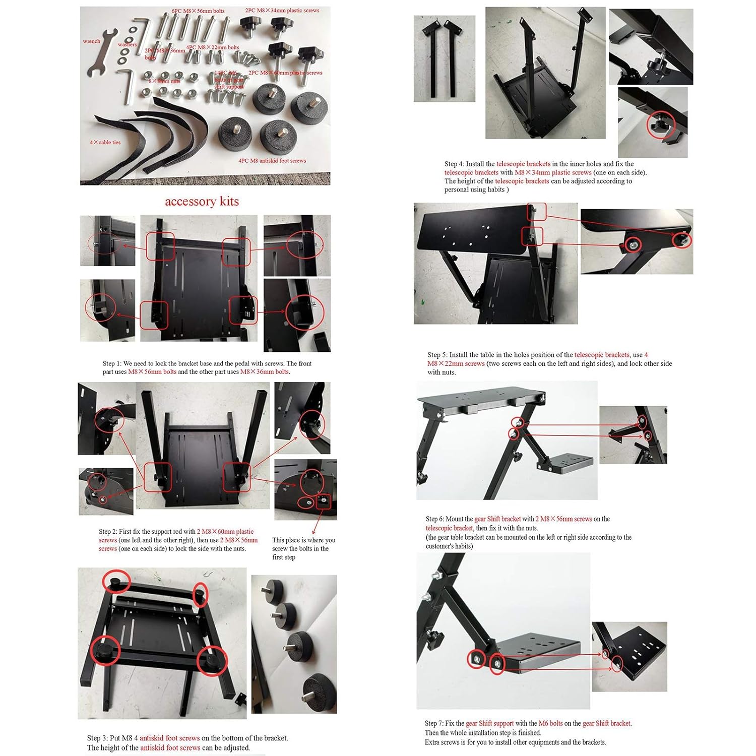 Racing Steering Wheel Stand E5252
