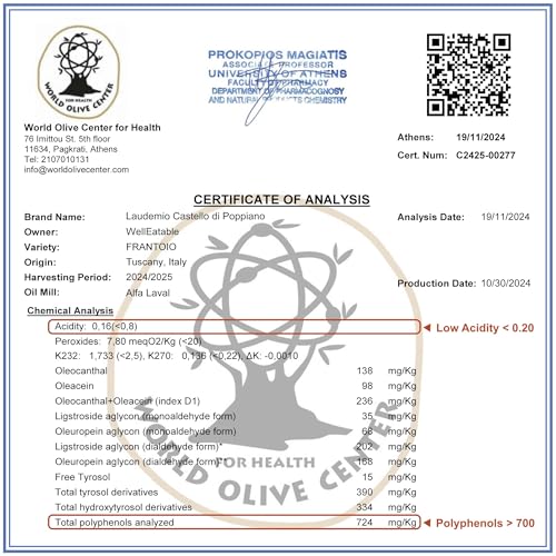 Extra Virgin Olive Oil, 16.9 fl oz H672