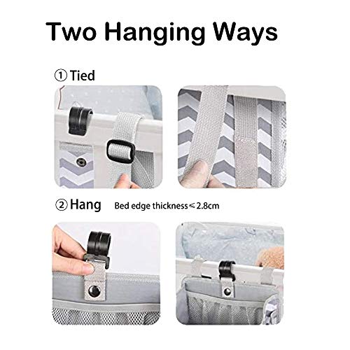 Gray Hanging Diaper Caddy Organizer V6560