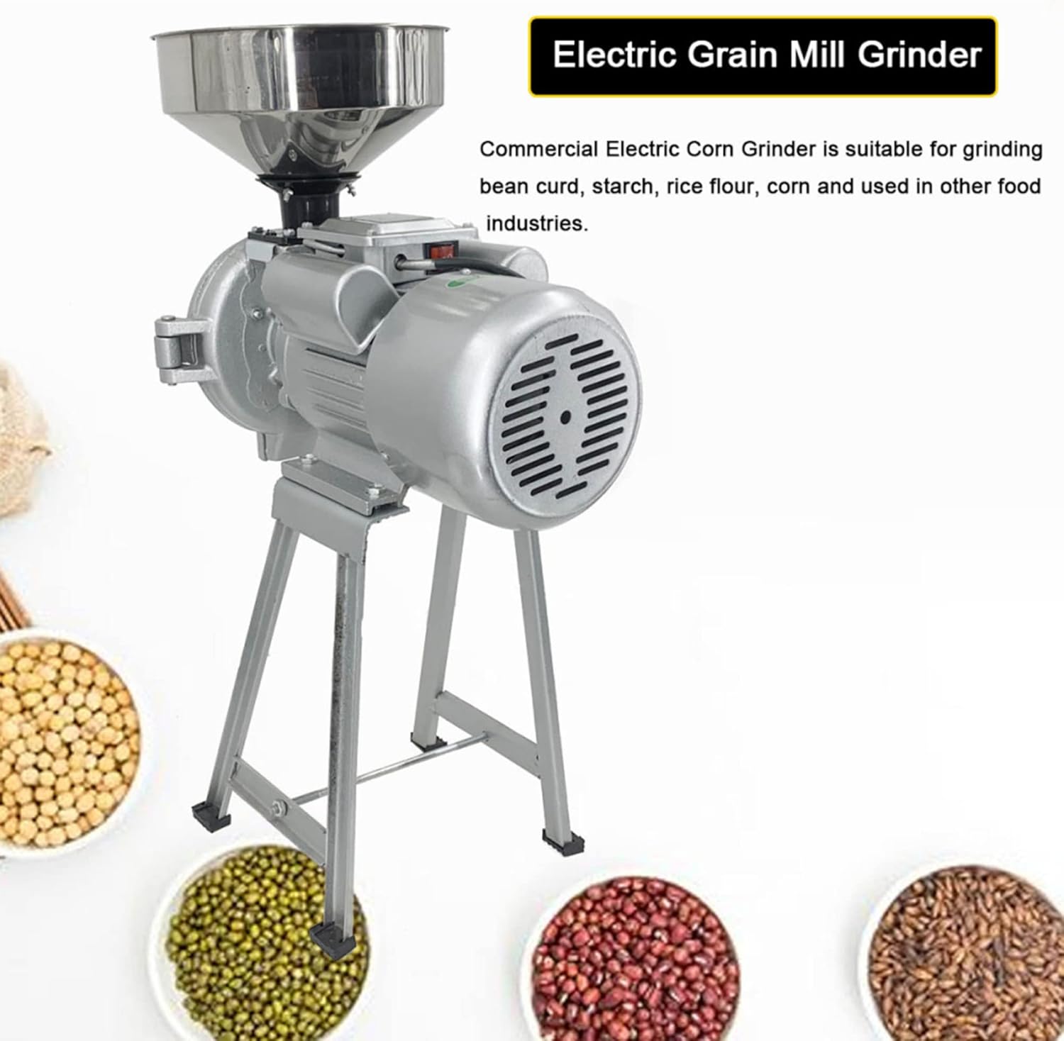 220V Commercial Grain Mill Grinder I150075
