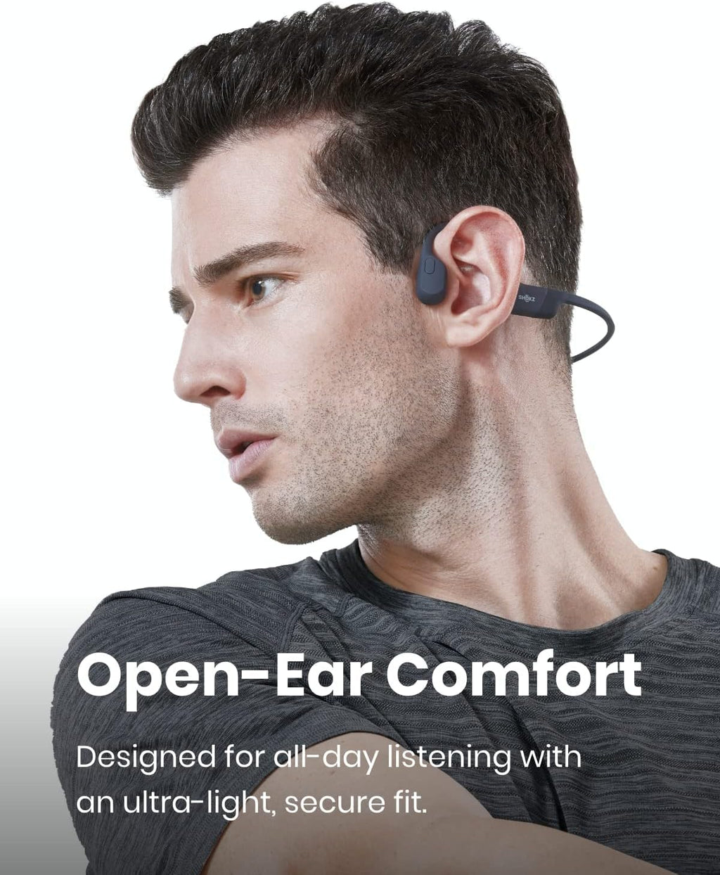 Black Bone Conduction Running Headphones T385