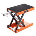 1100 lbs Motorcycle Scissor Lift Jack with Wide Deck & Safety Pin U104111
