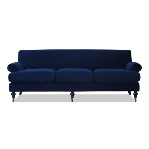 Light Beige Linen Three-Cushion Sofa A1369