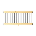 6 ft. Cedar Rail Kit with Aluminum Square Balusters P497